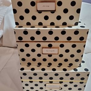 Kate Spade Poka Dots Nesting Boxes